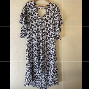 Saltwater Luxe Button Kimono Dress Size Small
